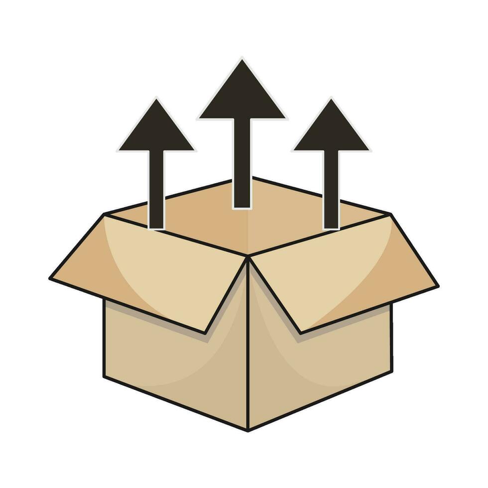 box delivery illustration vector