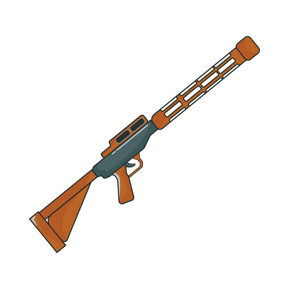 shotgun weapon illustration vector