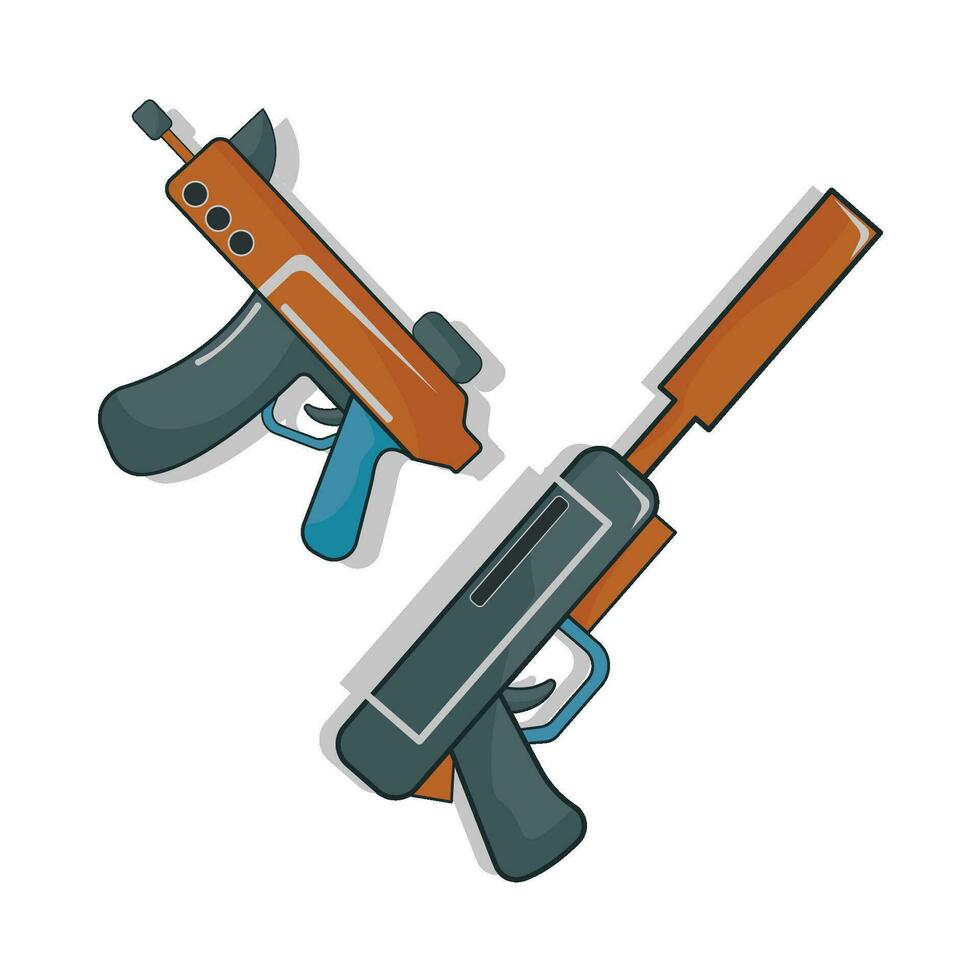 shotgun weapon illustration vector