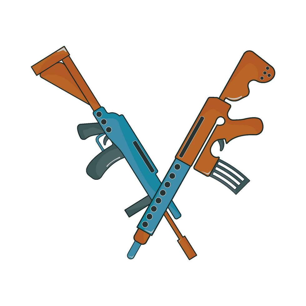 shotgun weapon illustration vector