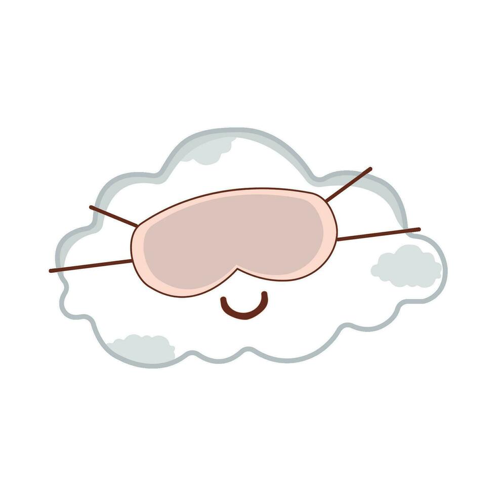 nube personaje ilustración vector