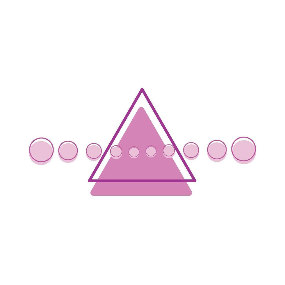 geometric triangle   illustration vector