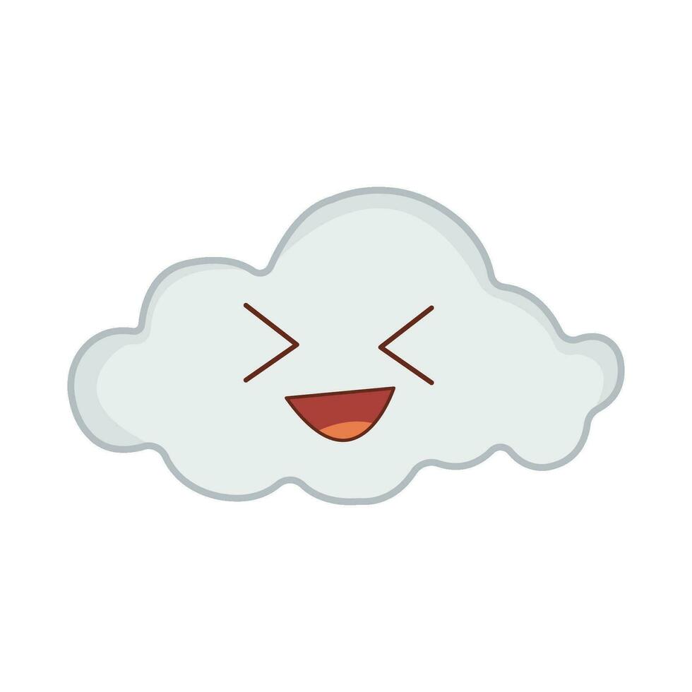 cloud character illustration vector