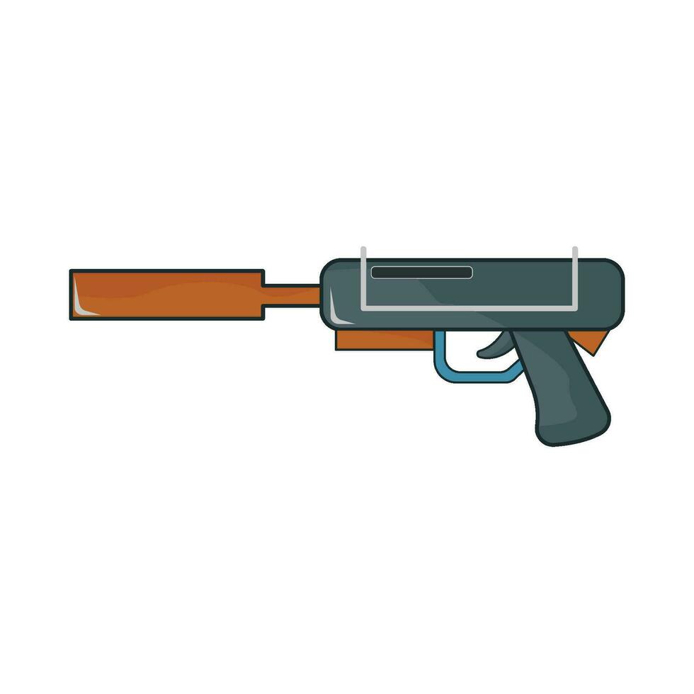 shotgun weapon illustration vector