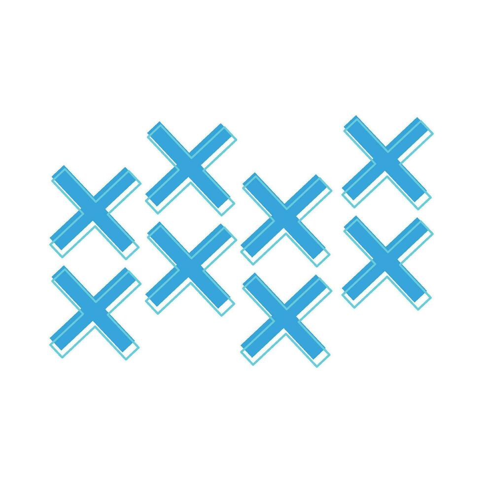 geometric cross  illustration vector