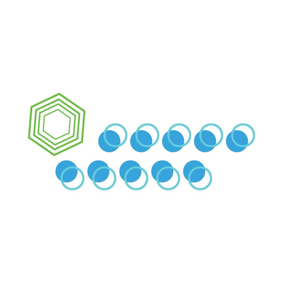 geometric round with shape  illustration vector