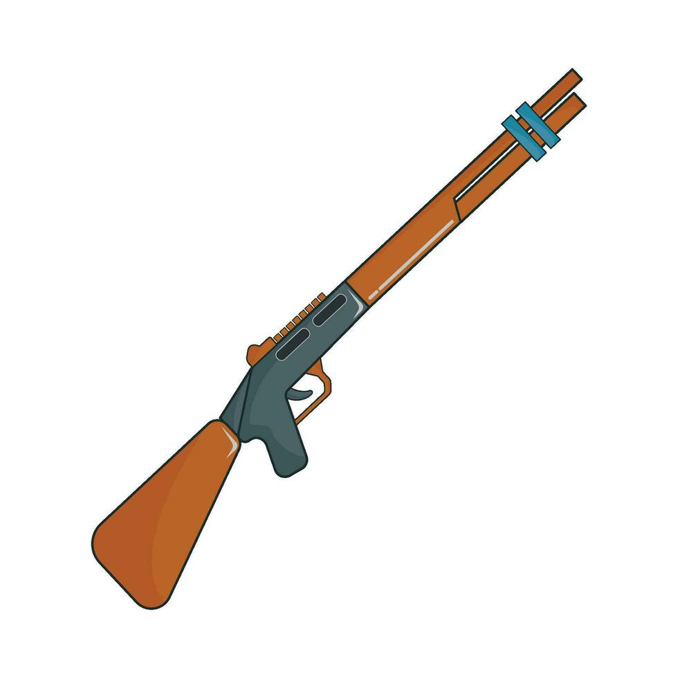 shotgun weapon illustration vector