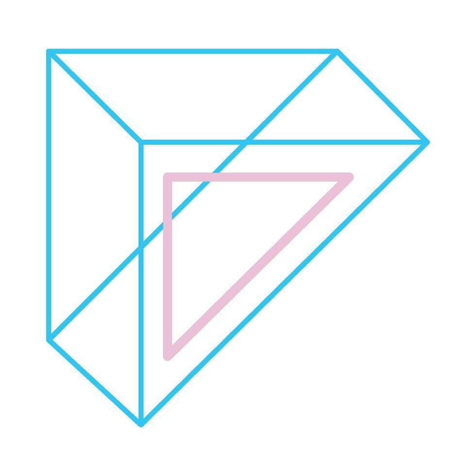 geometric triangle   illustration vector