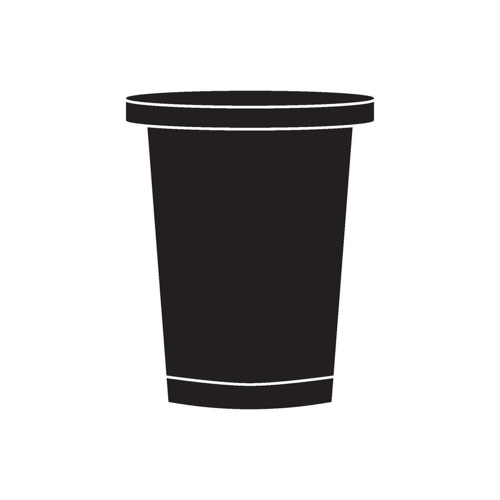 hielo taza icono vector