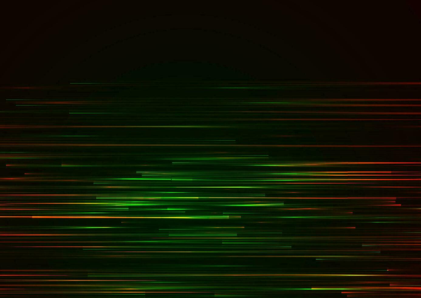 Green red neon lines abstract tech retro background vector