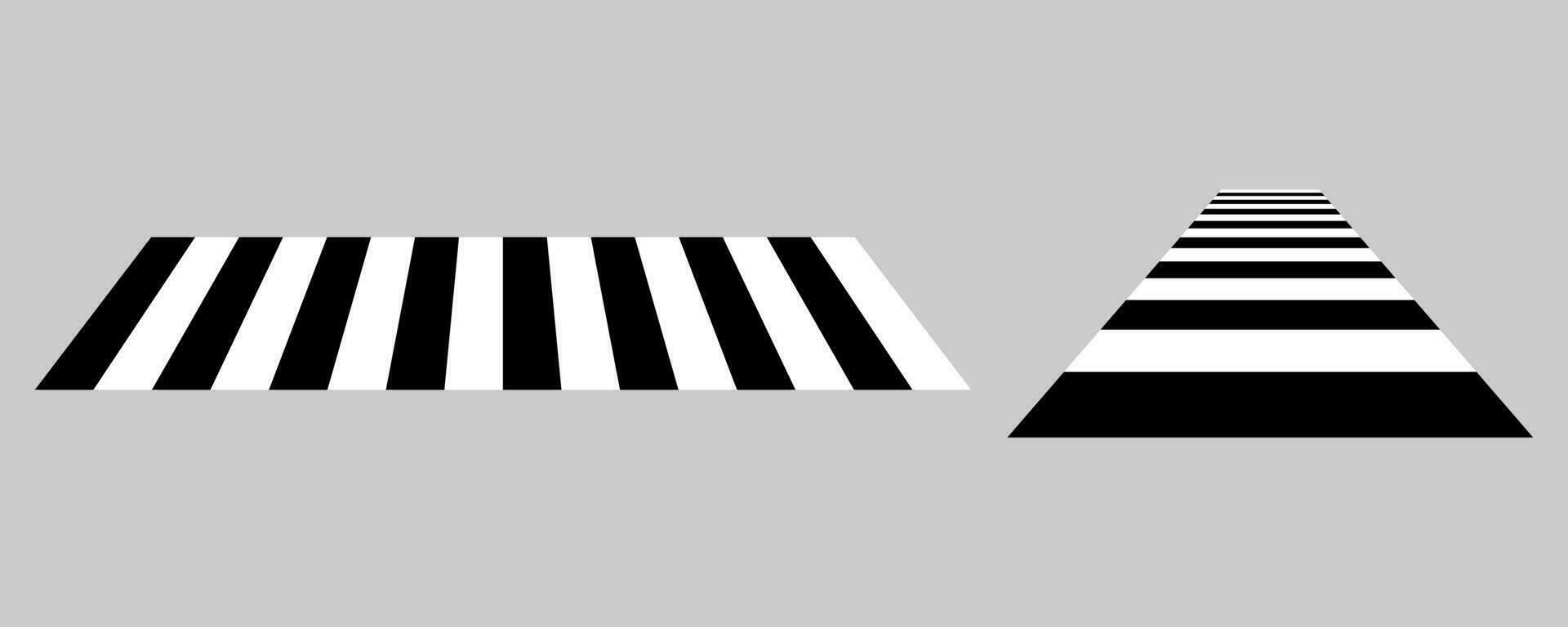black white pedestrian crossing icon vector