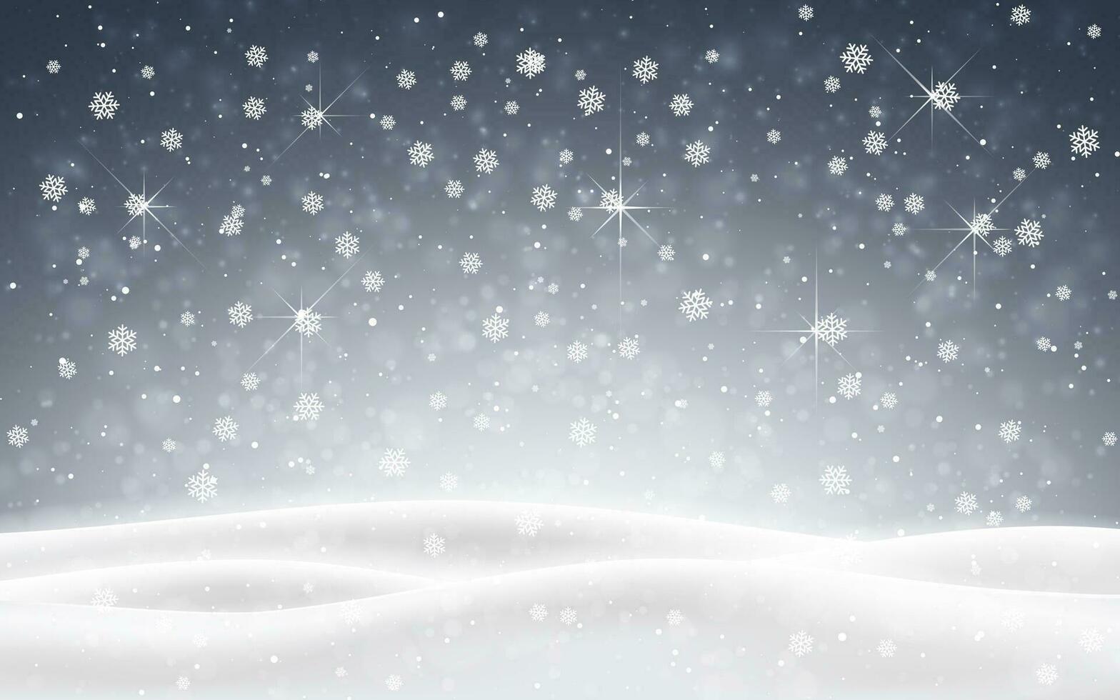 Navidad antecedentes de que cae nieve. invierno noche. Navidad tarjeta diseño vector ilustración