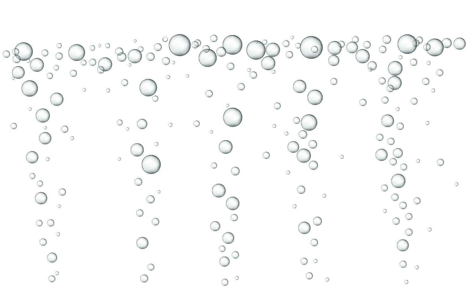 Water bubbles Vector illustration. Abstract Bubbles. White background with bubbles