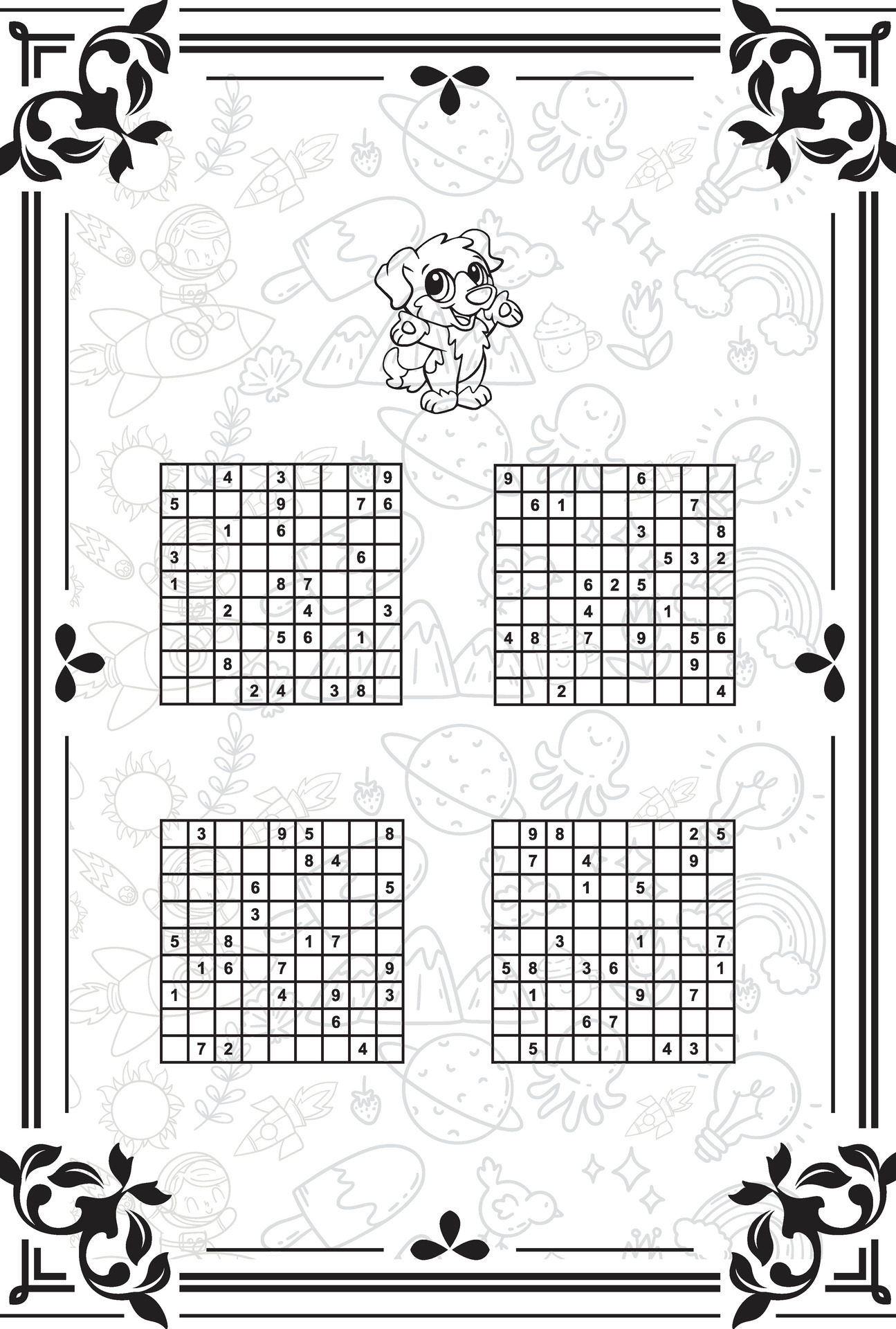 Vector Set Of Sudoku Game Puzzles With Numbers 36151945 Vector Art At 