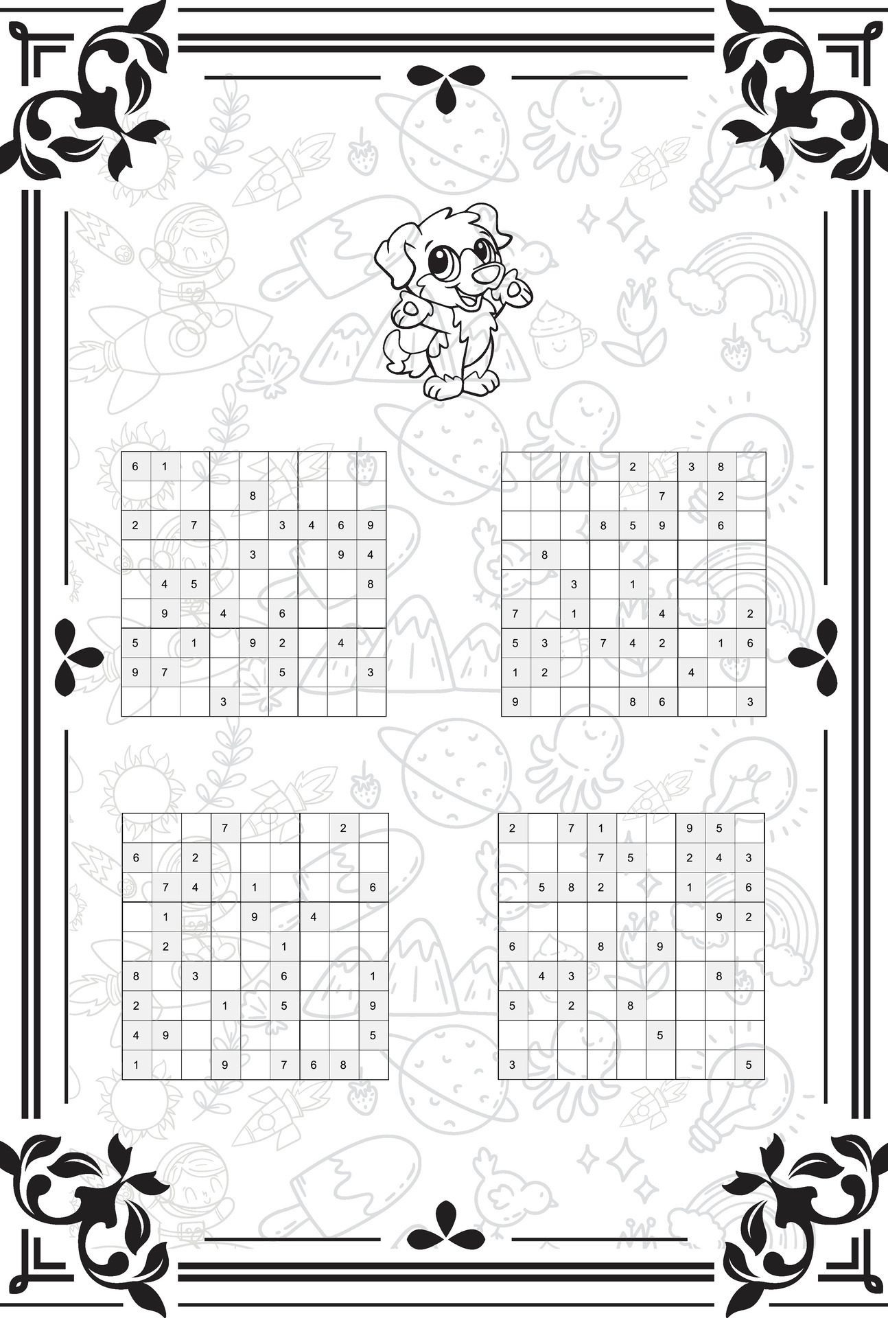 Vector Set Of Sudoku Game Puzzles With Numbers 36151951 Vector Art At 