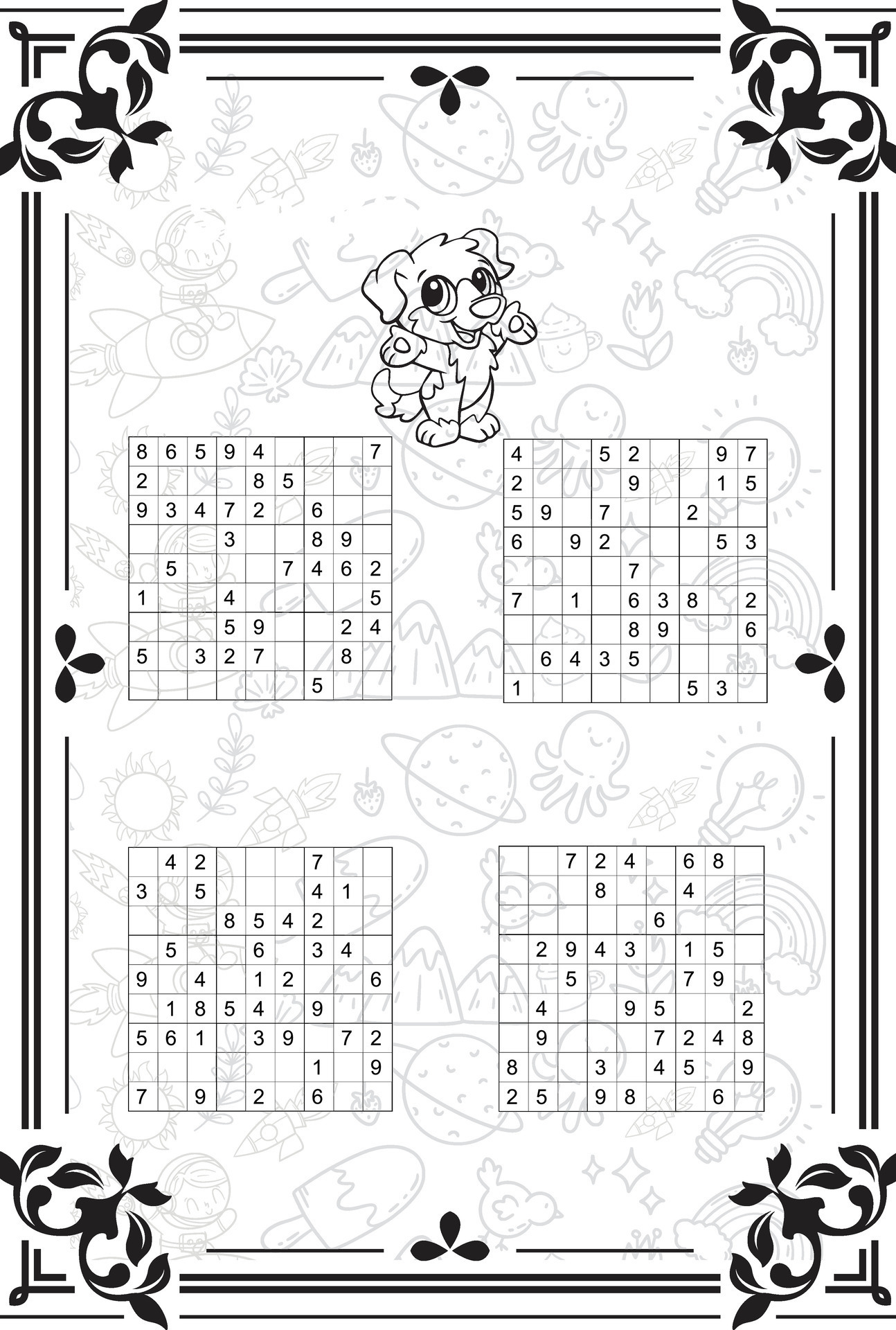 Vector Set Of Sudoku Game Puzzles With Numbers 36151959 Vector Art At 