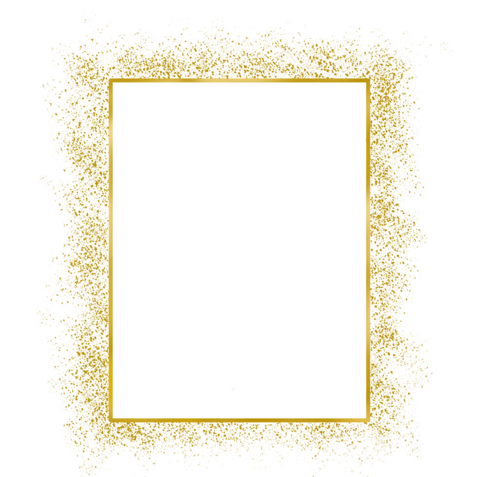 Square Gold Frame png