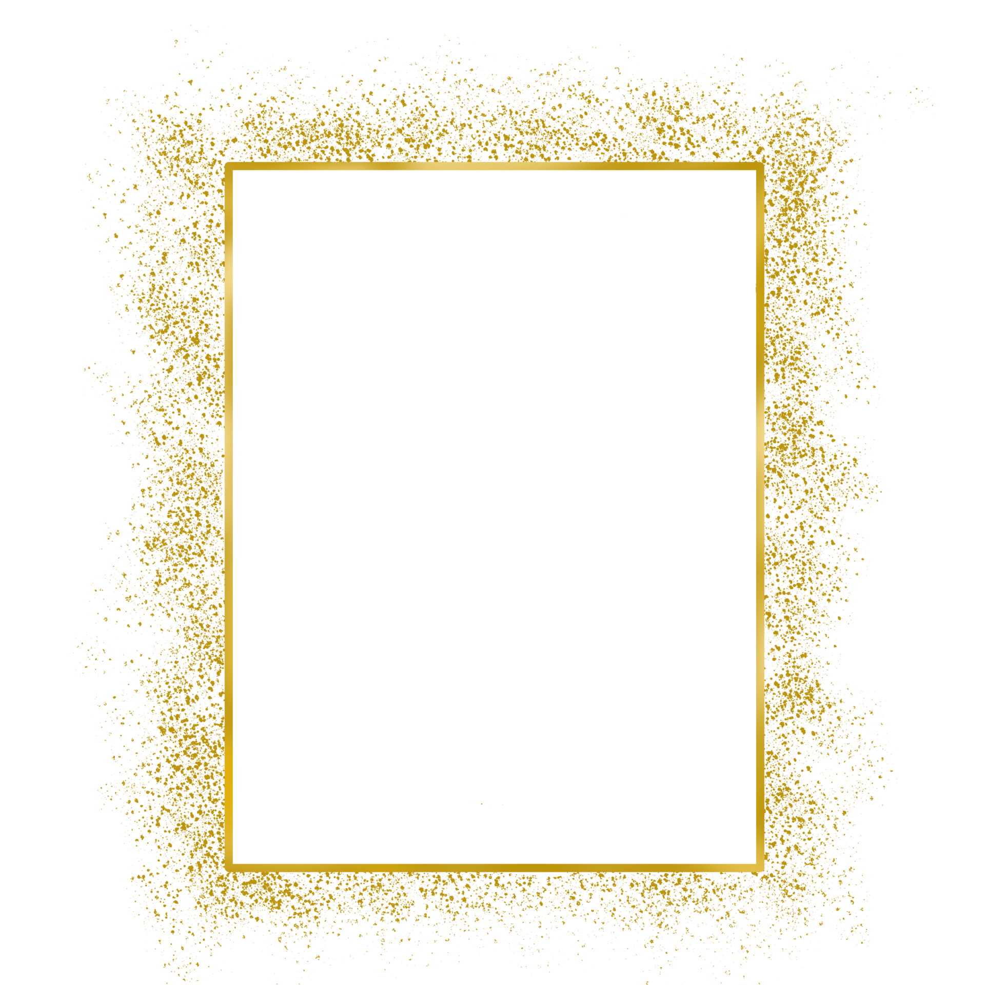 Square Gold Frame 36152680 PNG