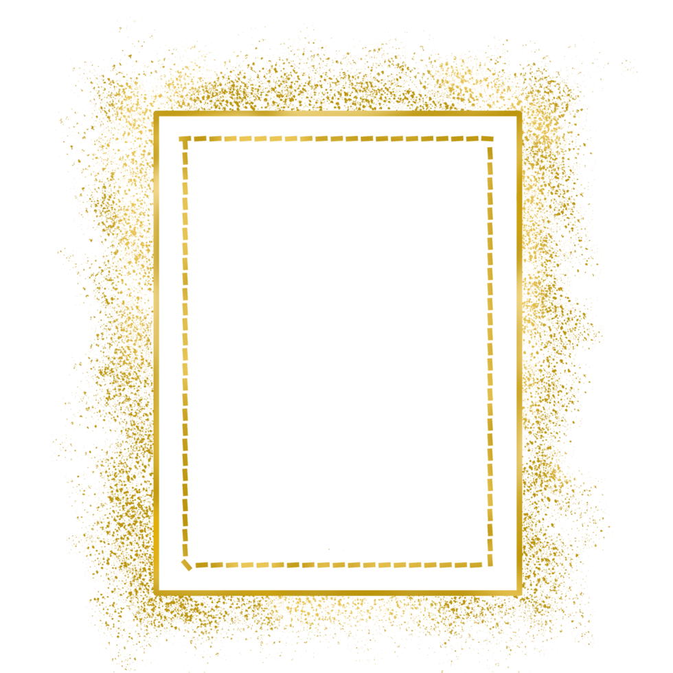 Square Gold Frame png