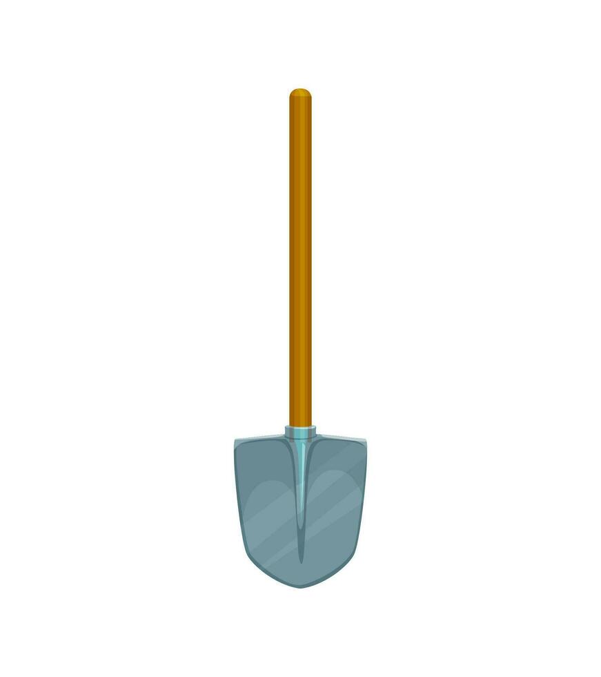 Cartoon shovel isolated vector versatile hand tool