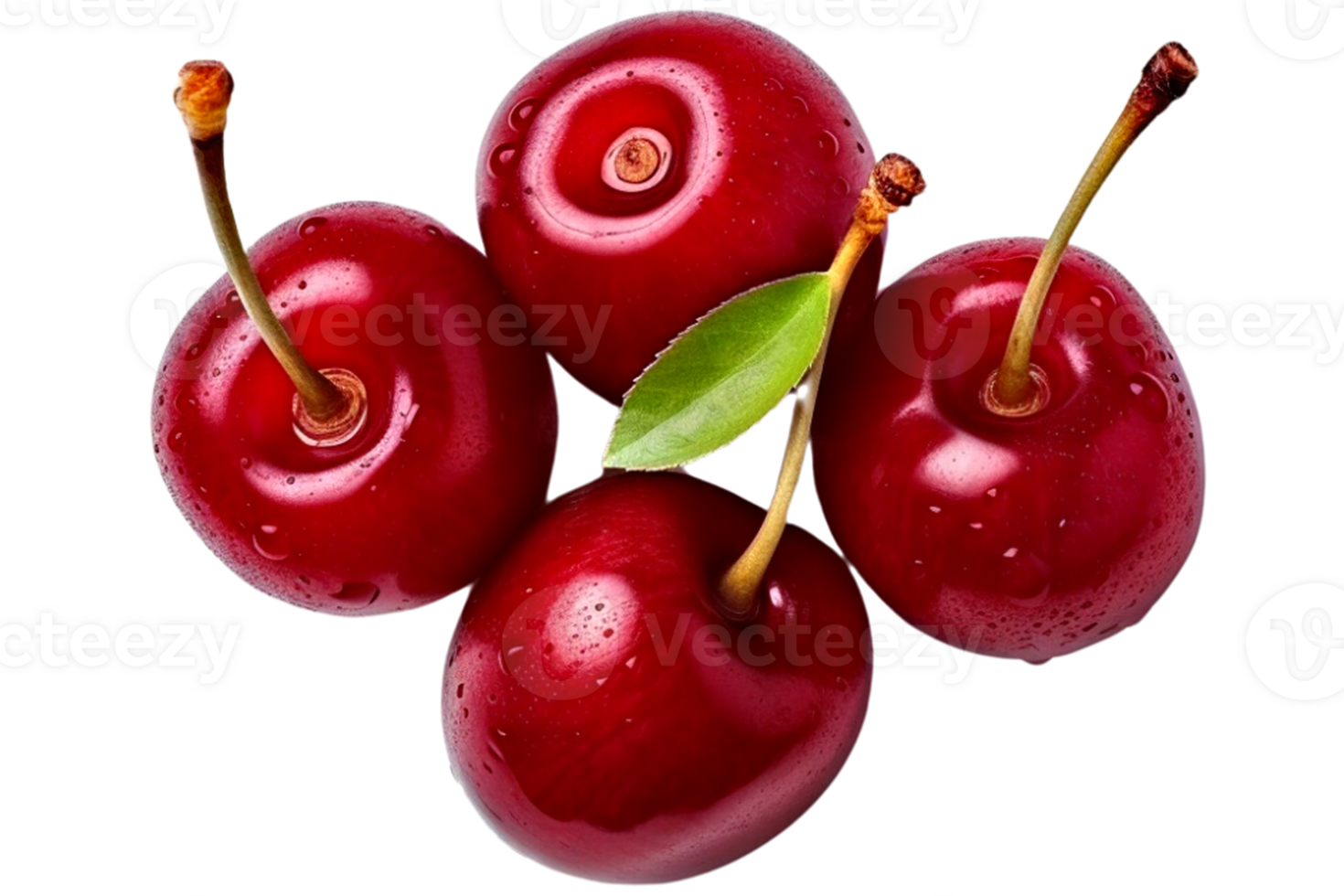 fruit cherry isolated  With clipping path. png