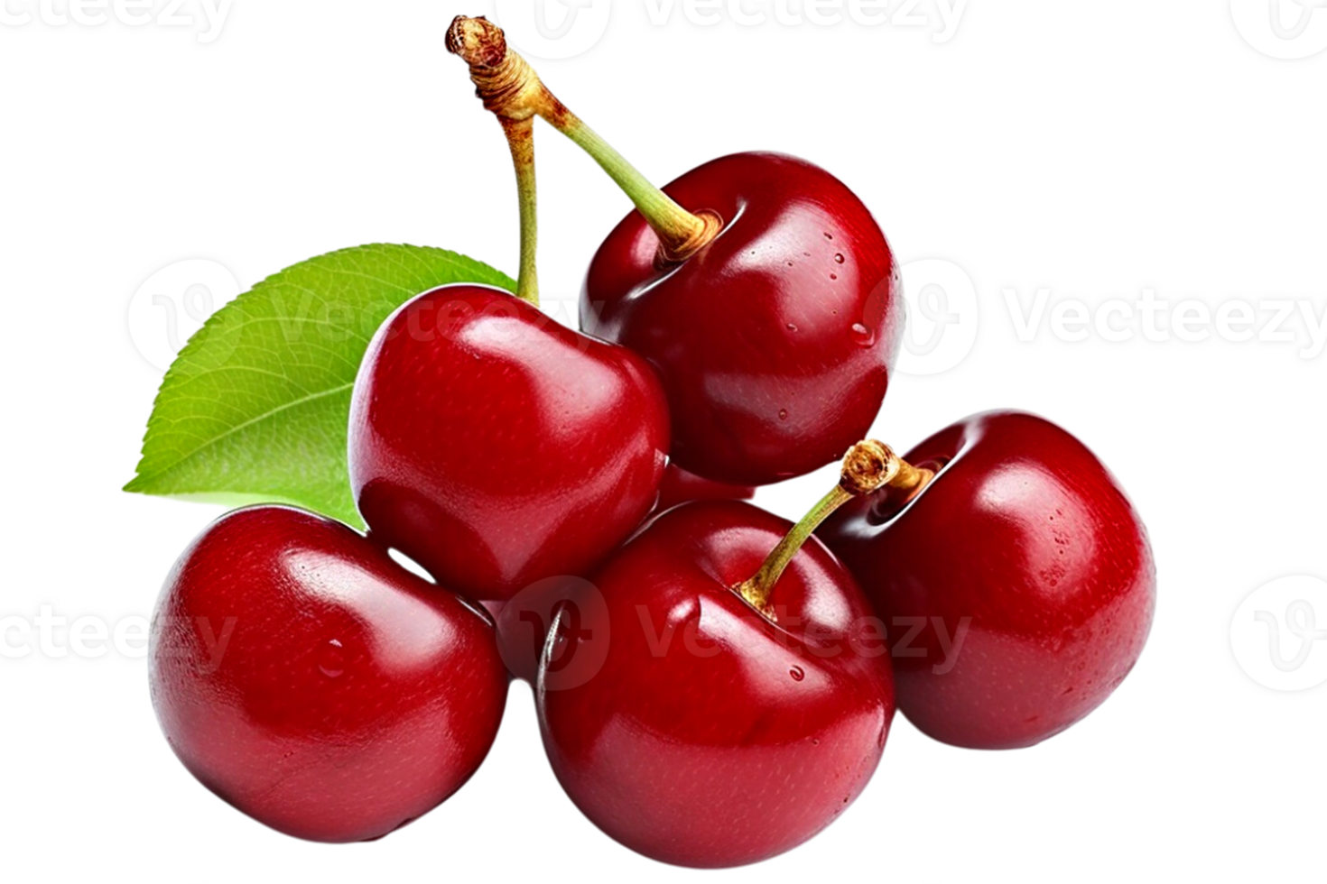 fruit cherry isolated  With clipping path. png