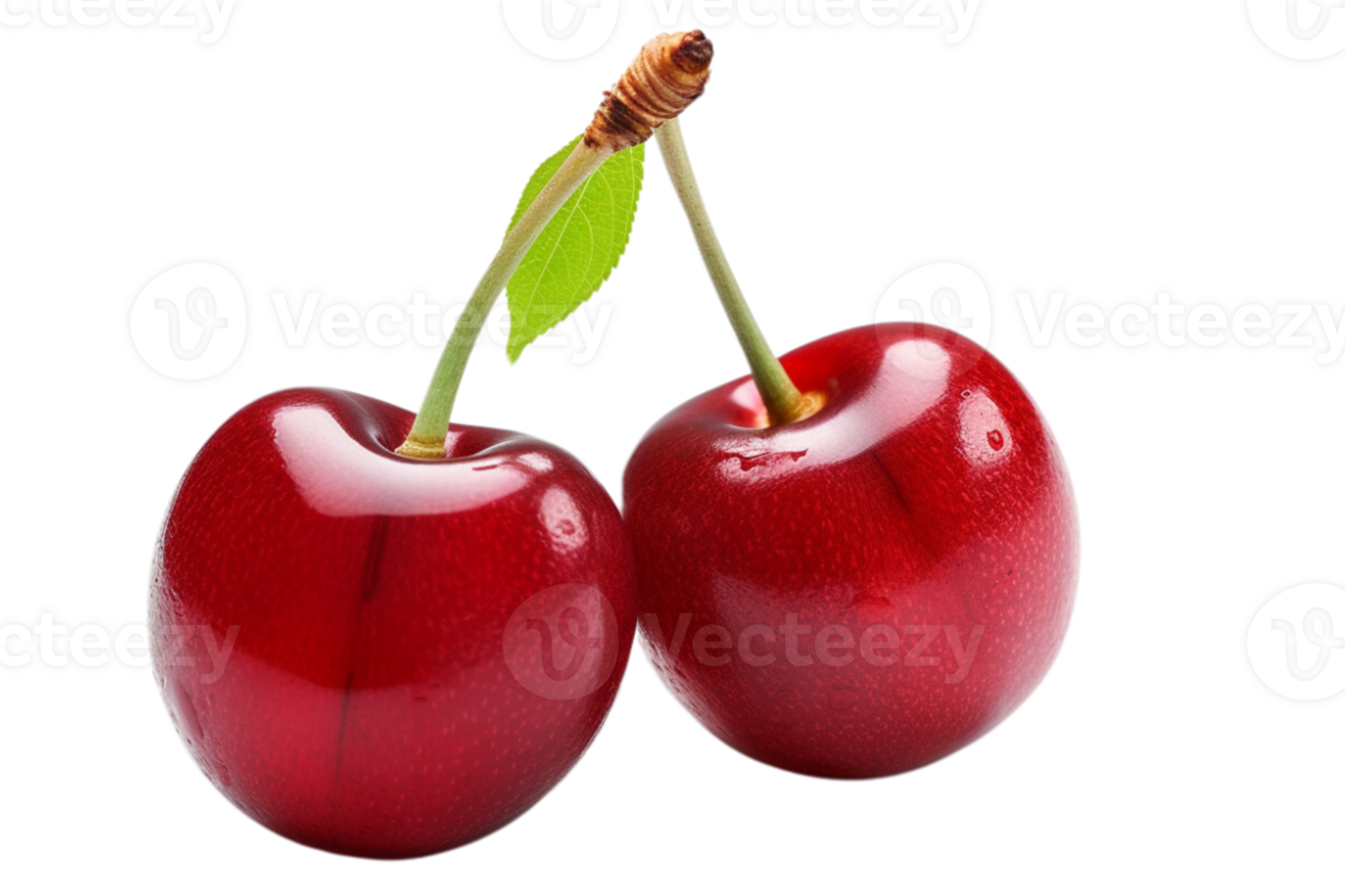 fruit cherry isolated, With clipping path. png