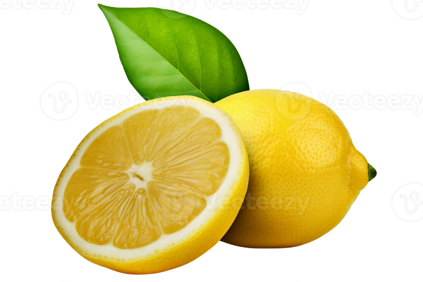 fruit lemon  isolated  With clipping path. png