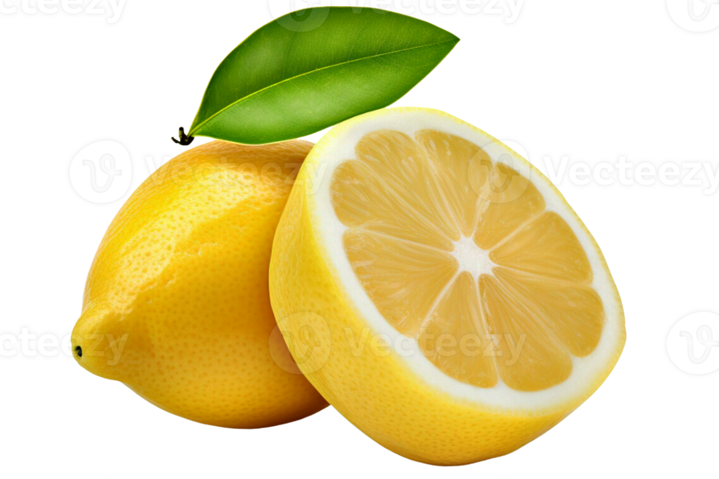 fruit citron isolé avec coupure chemin. png