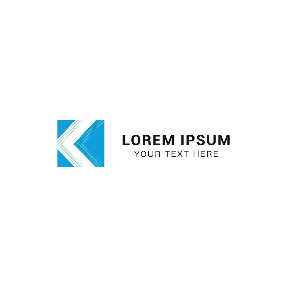 simple letter K logo vector. vector