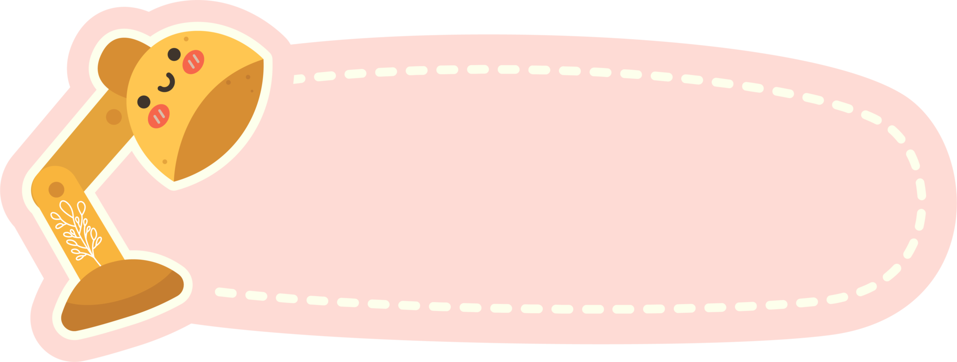 Hand drawn cute notebook label collection png