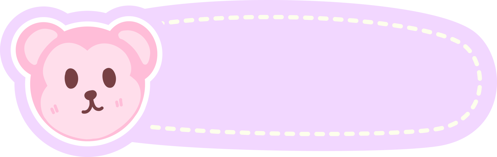 Hand drawn cute notebook label collection png