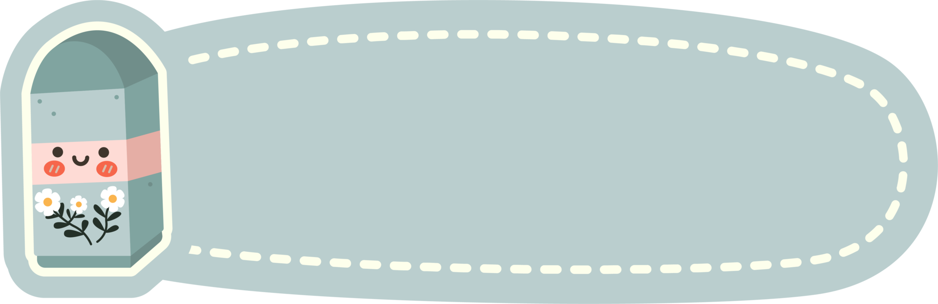 Hand drawn cute notebook label collection png