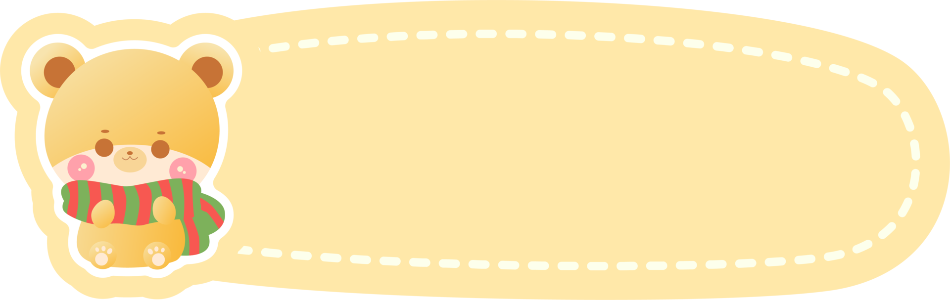 Hand drawn cute notebook label collection png