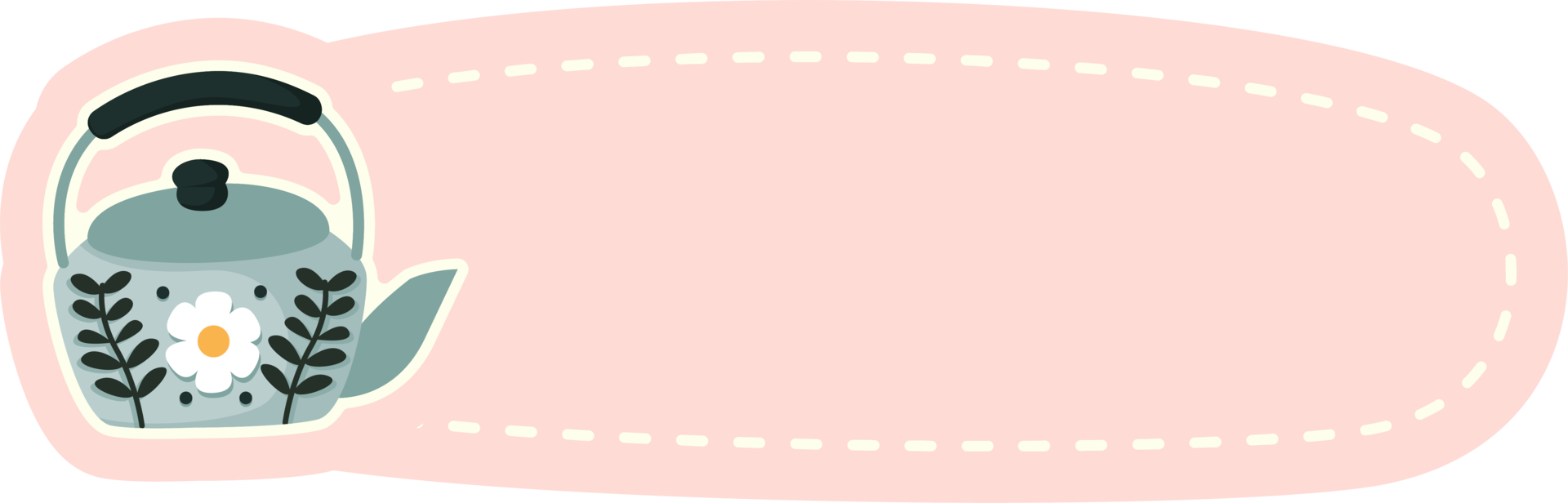 Hand drawn cute notebook label collection png