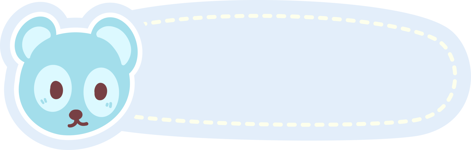Hand drawn cute notebook label collection png