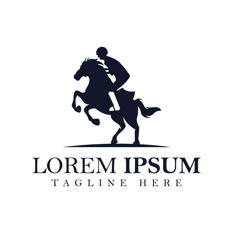 horse racing logo concept, horse racing logo design vector