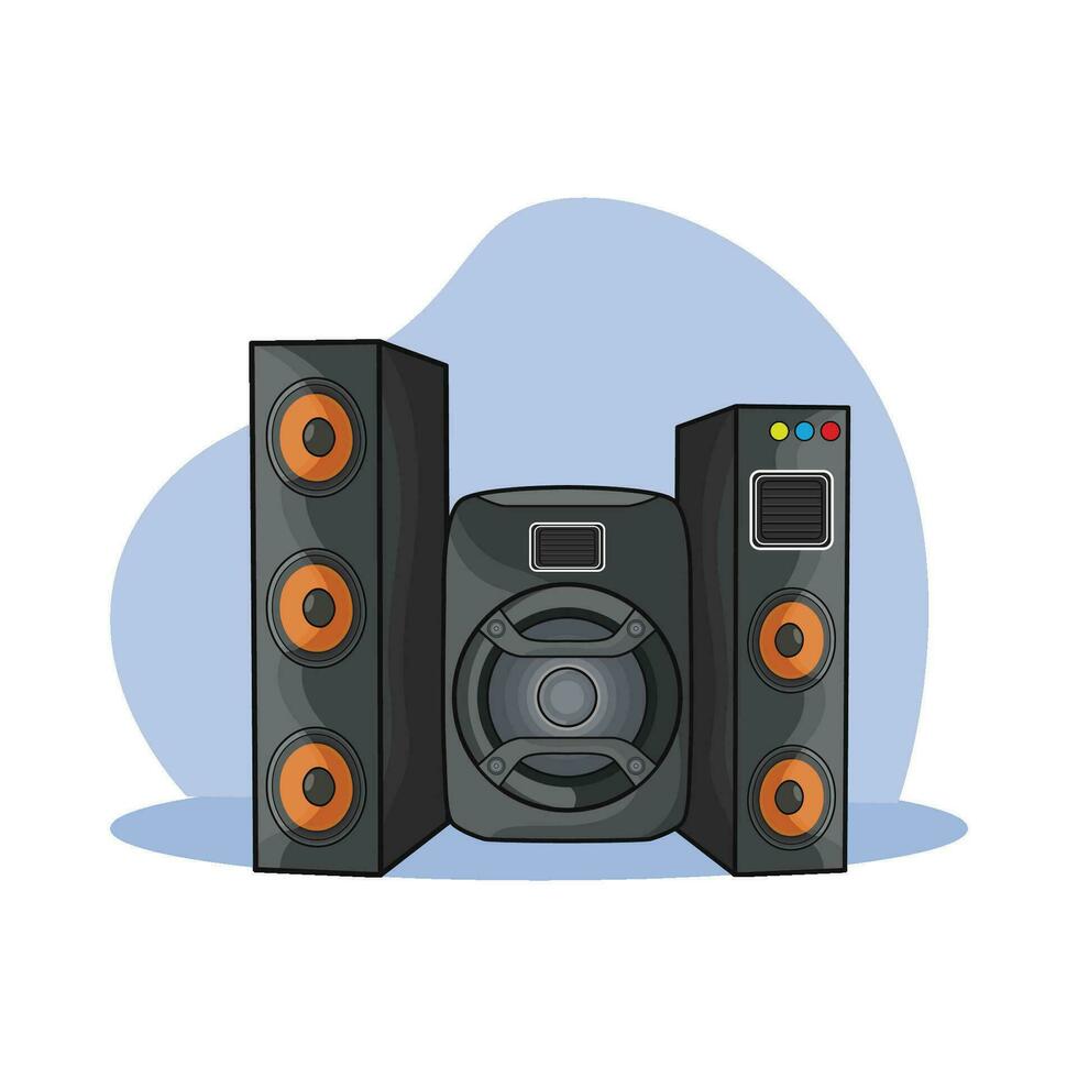 ilustración de altavoz vector