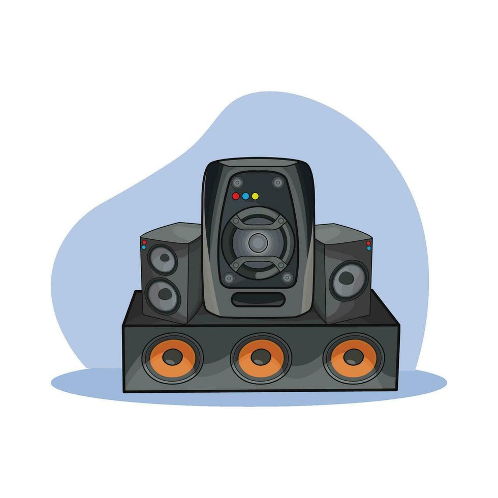 ilustración de altavoz vector