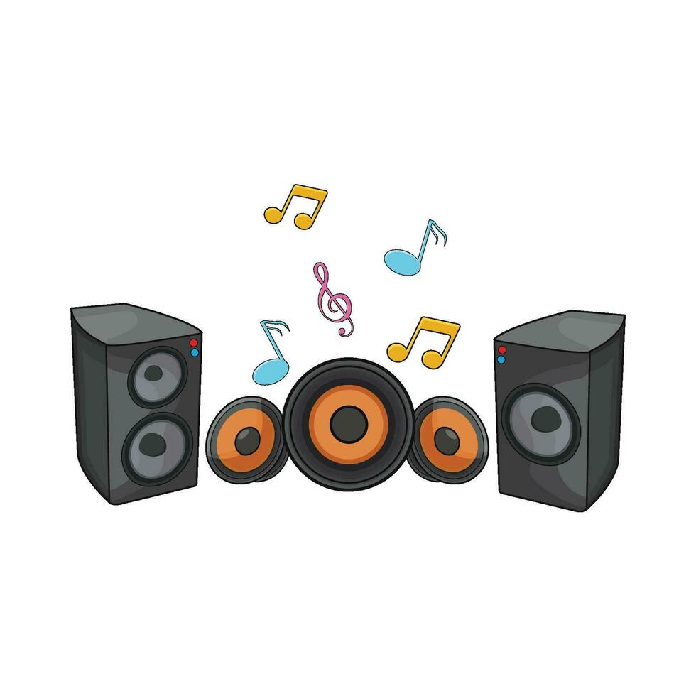 music speaker illustration vector