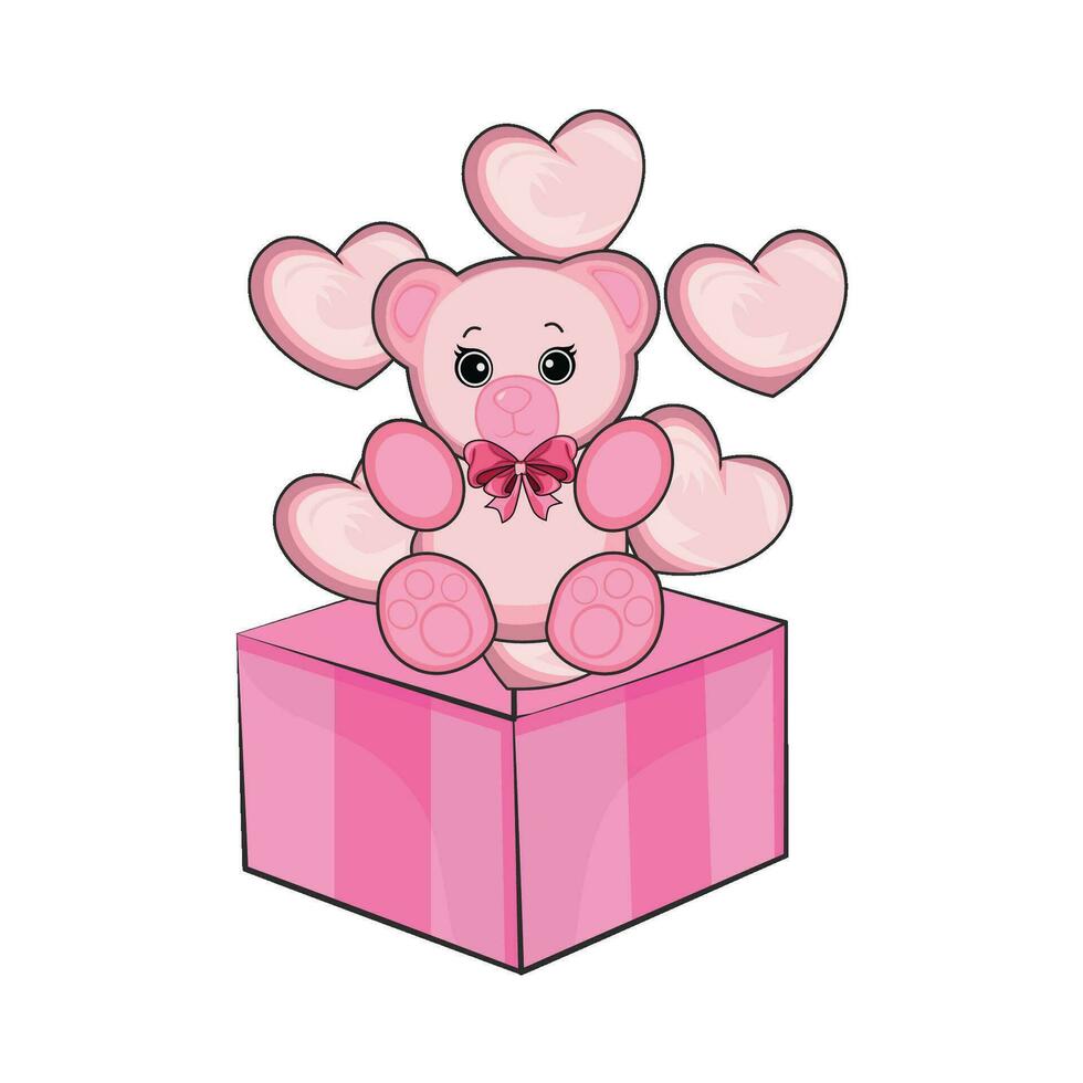 illustration of happy valentine vector