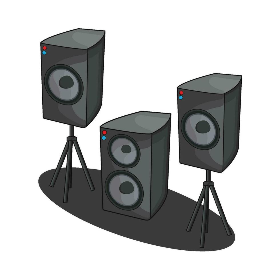 ilustración del sistema de sonido vector