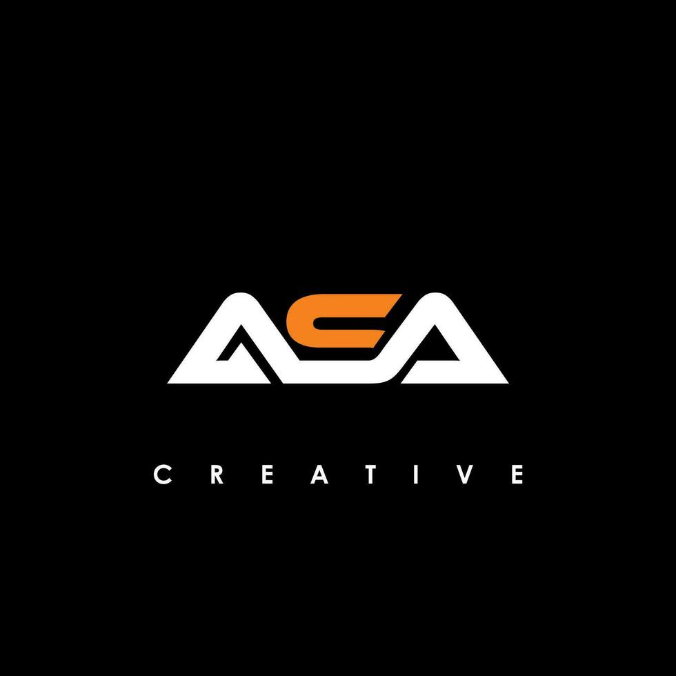 ASA Letter Initial Logo Design Template Vector Illustration
