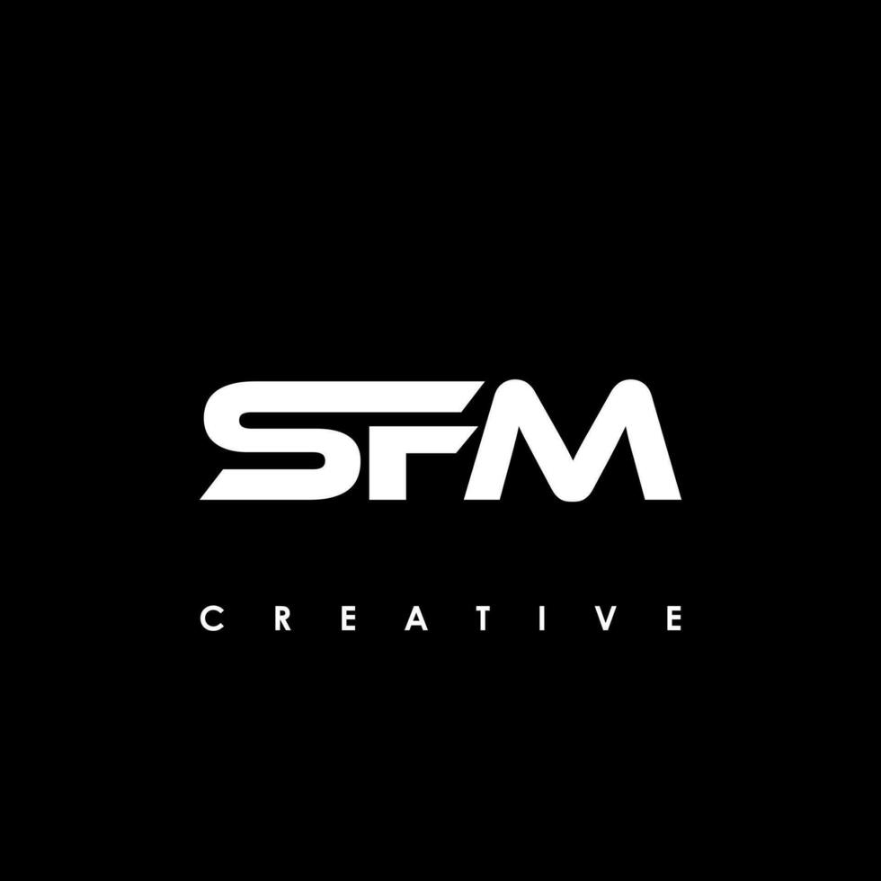 SFM Letter Initial Logo Design Template Vector Illustration