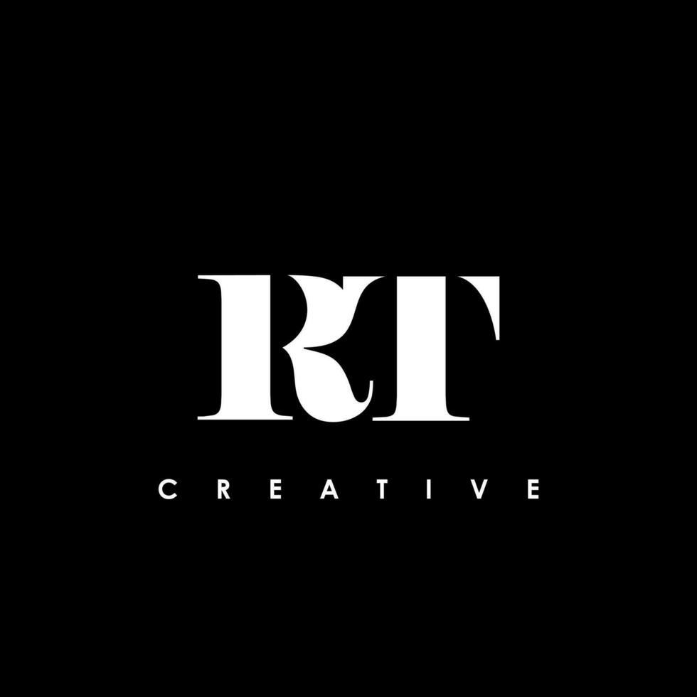 RT Letter Initial Logo Design Template Vector Illustration