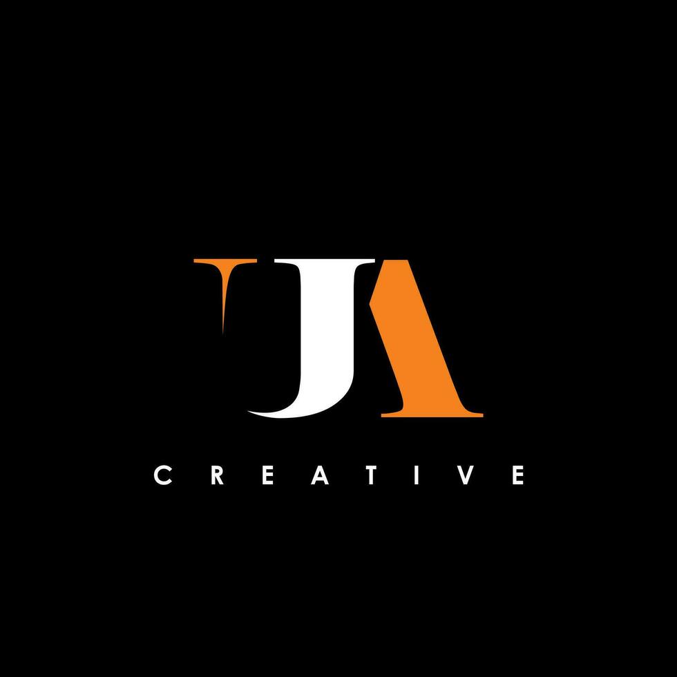 UA Letter Initial Logo Design Template Vector Illustration