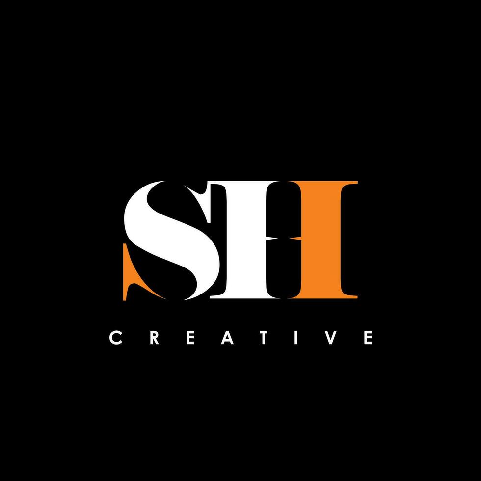 SH Letter Initial Logo Design Template Vector Illustration
