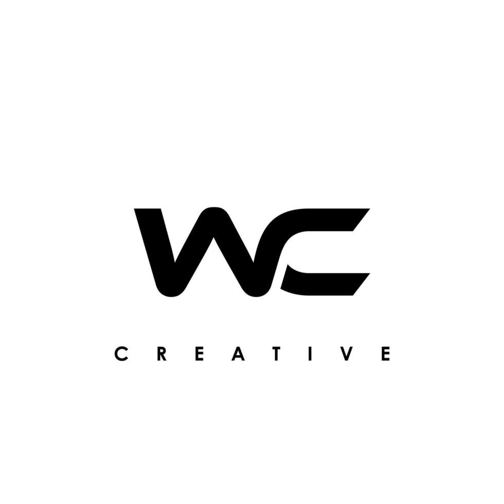 WC Letter Initial Logo Design Template Vector Illustration
