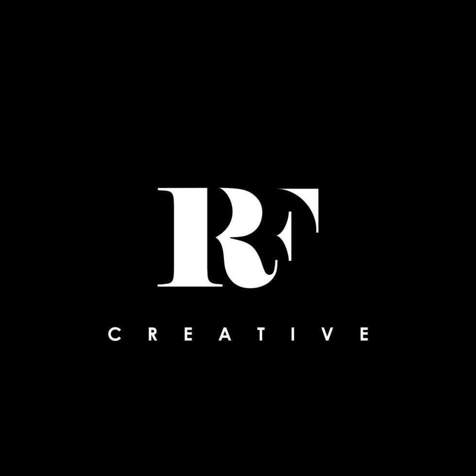 RF Letter Initial Logo Design Template Vector Illustration