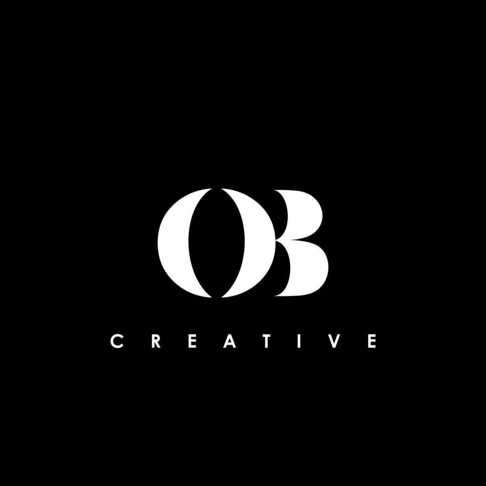 OB Letter Initial Logo Design Template Vector Illustration